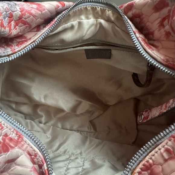 Stuart Weitzman VintageY2K Snake Embossed Leather Hobo Shoulder Bag Animal Print - Picture 14 of 16